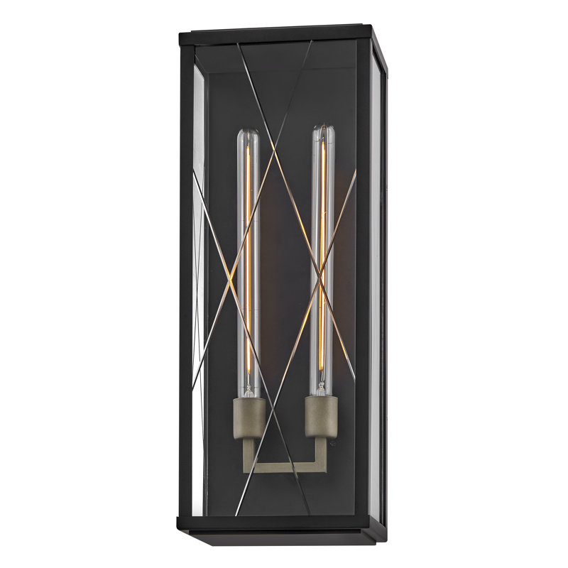 Monte Wall Mount Aluminum Outdoor Lantern - Adjustable Height