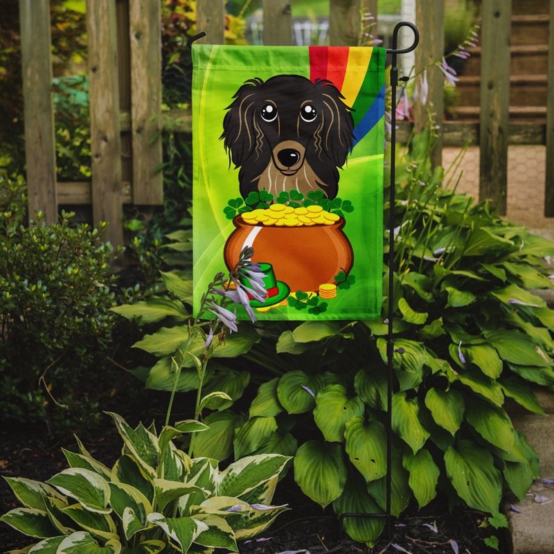 Drapeau de jardin Arella St. Patrick's, Teckel (noir / brun clair)