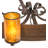 Parnella 12 - Light Dimmable Wagon Wheel Chandelier