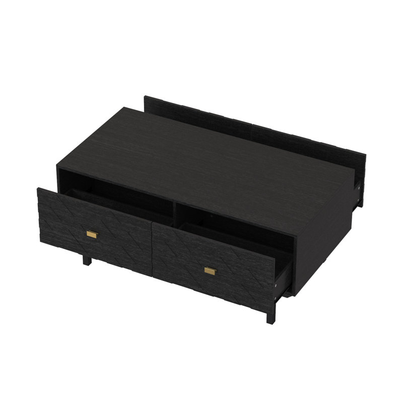 47.2'' W Coffee Table With 4-Drawer