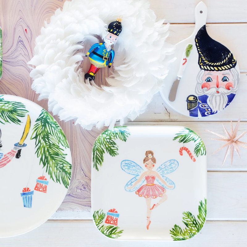VIETRI Nutcrackers Cheese Board