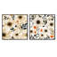 Elissa - Ensemble de 2 collages carrés botaniques abstraits-101843552-101843558