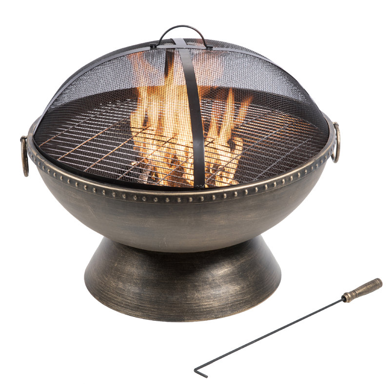 Alica Round Steel Wood Burning Smokeless Fire Pit