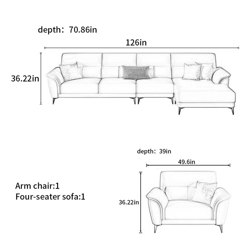 Modern and simple American sofa