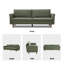 Cicero 204Cm Linen Flared Arm Sofa-981667557