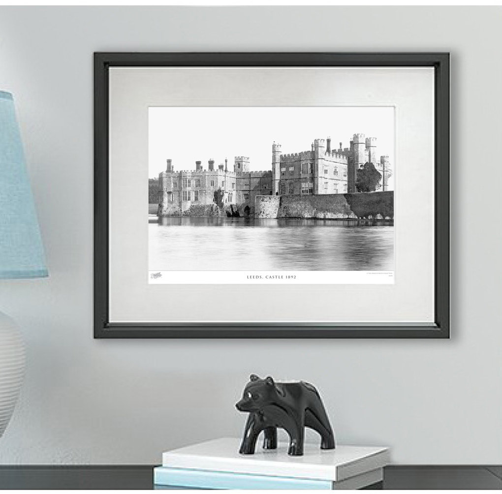 'Leeds, Castle 1892' by Francis Frith - Picture Frame Photograph Print on Paper