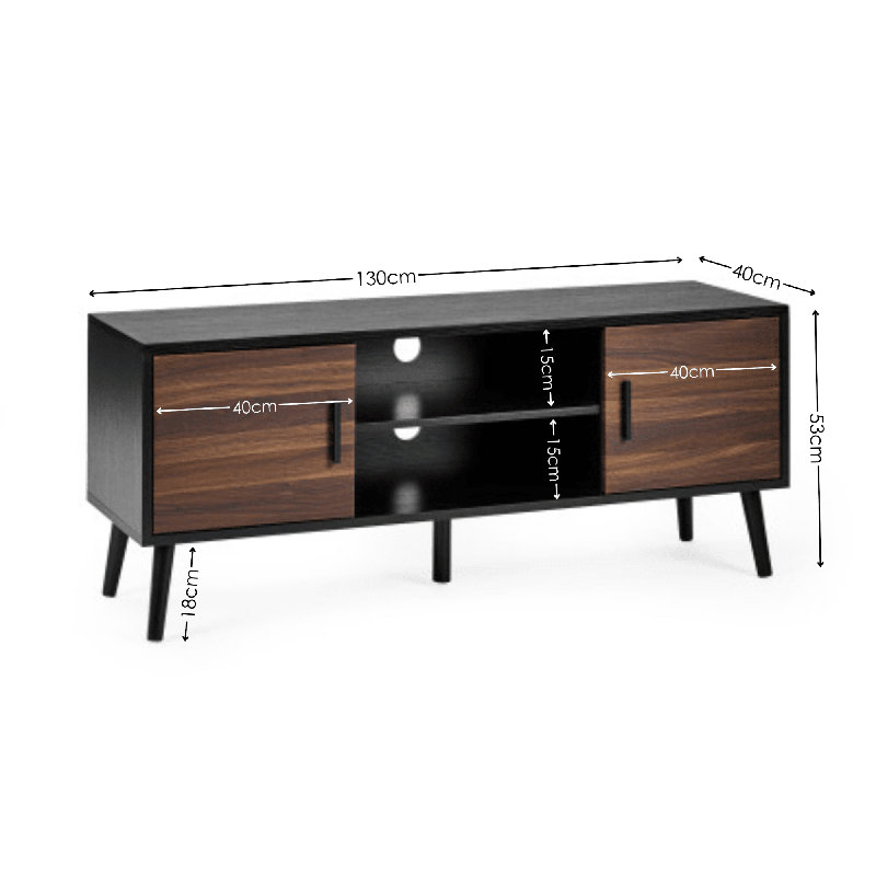 TV Stand, 53cm H x 130cm L x 40cm W