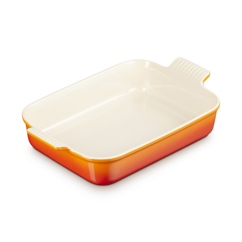 Le Creuset Stoneware Heritage Rectangular Dish, Volcanic, 32cm/3.85L