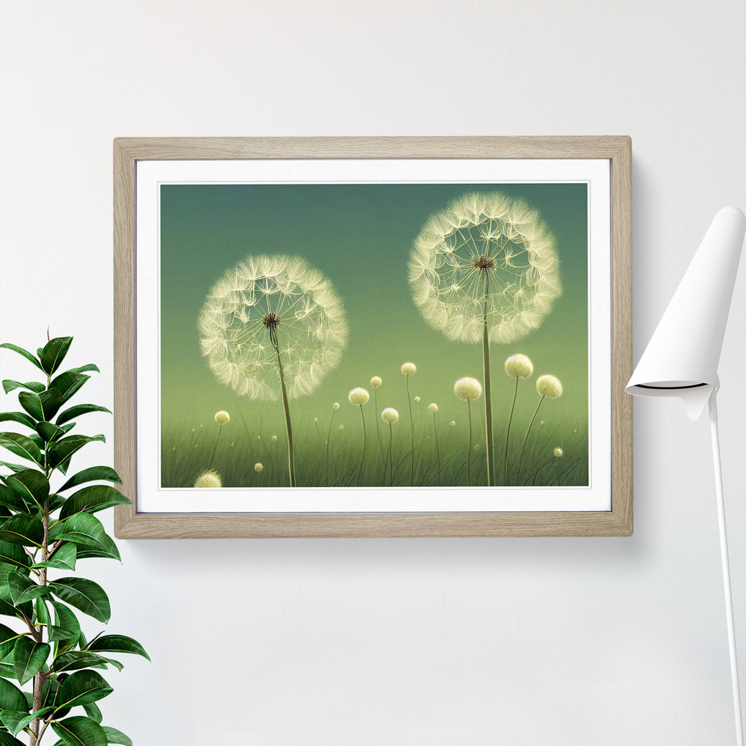 Dandelion Field - Framed Print