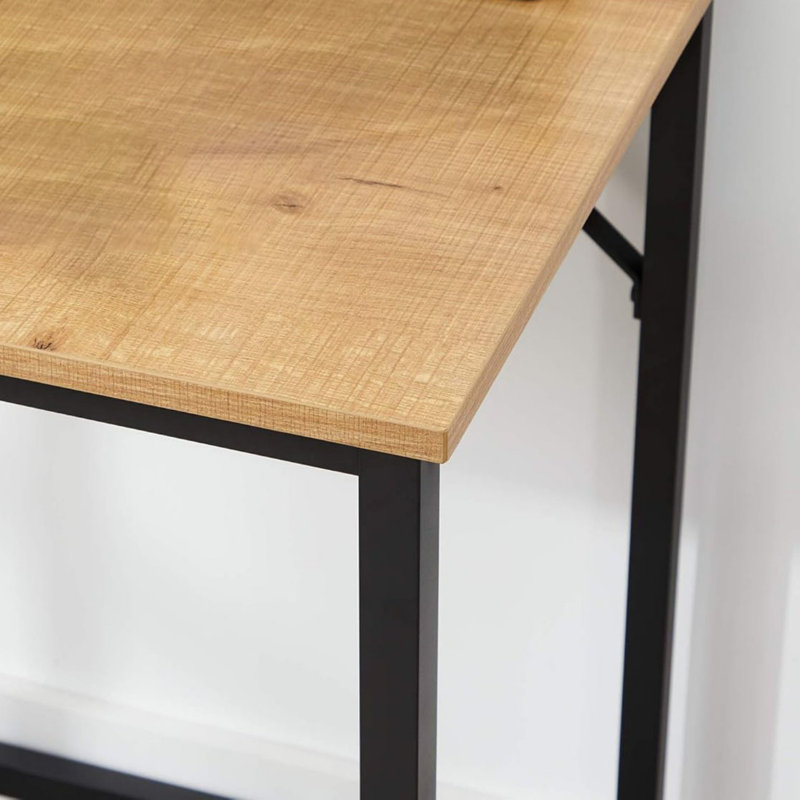 Wydmire Desk, 29.5" H x 39.4" W x 19.7" D, Honey Brown/Black