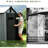 5x3ft Gray Outdoor Resin Tool Storage Shed With Transparent Windows, Louvered Vents, Double Lockable Doors, And Roof - Ideal For Of Patio Lawn Gear Backyard, Patio, Spacious Garden Tools, Furniture,