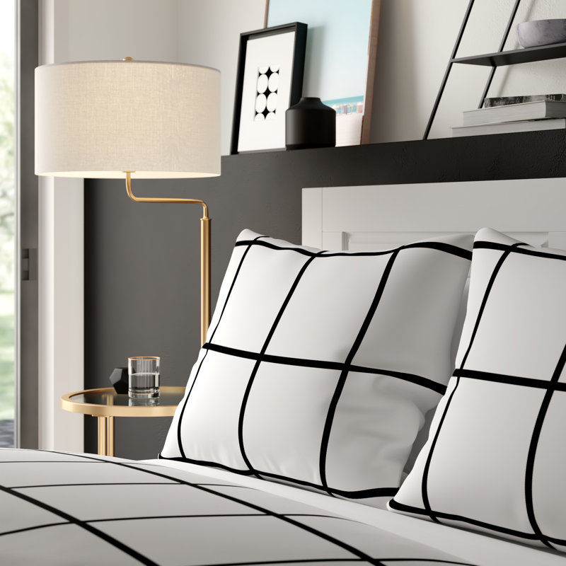 Polyester Geometric Sham, King