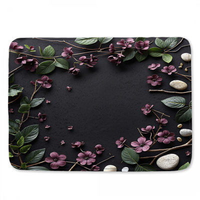 Tapis de bain mauve