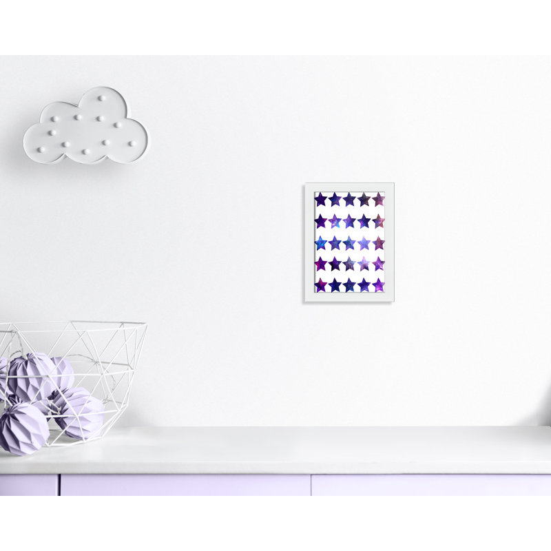 Décoration murale pour enfants rockin, 14" H x 10" W x 0.63" D, Cadre blanc