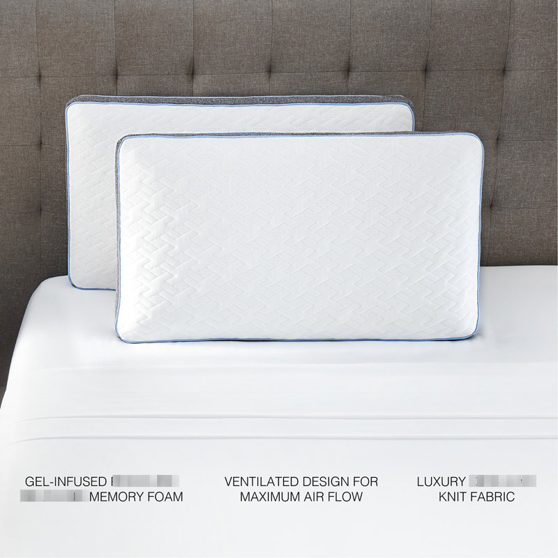 Ensemble de 12 literies pour améliorer votre sommeil avec luxe et confort. Comprend 2 coussins en mousse à mémoire de forme à goussets pour un meilleur soutien du cou, des coussins géants déchiquetés et une colonne vertébrale idéale pour les geno