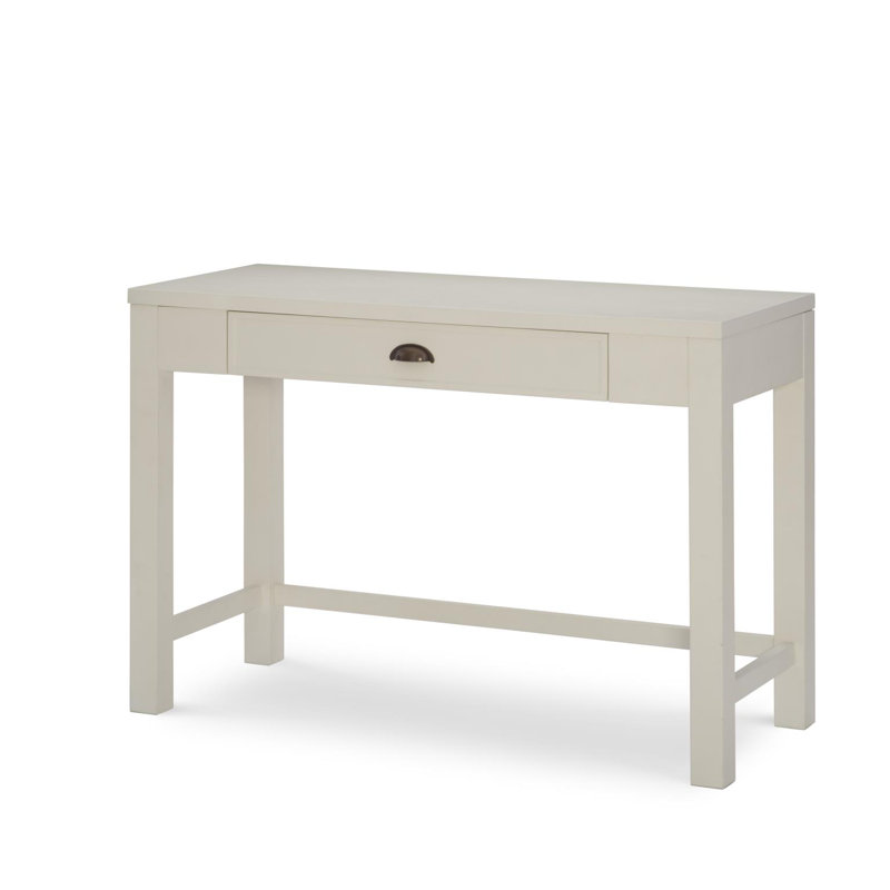 Ivory Poplar Wood Lift-Top Home Office Desk