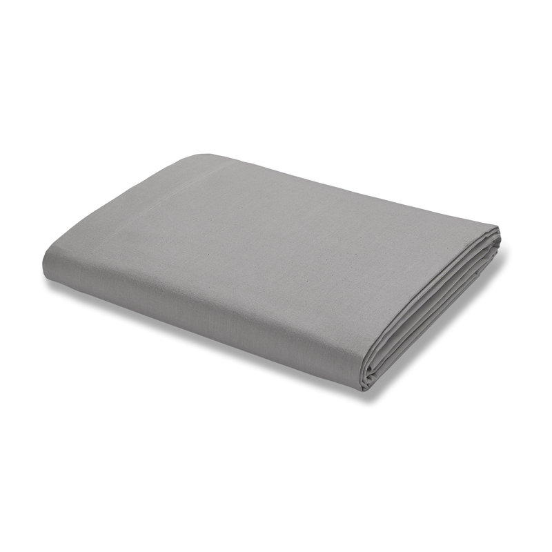 Broadbent Cotton Blend Sateen Fitted Sheet, Grey, Super King (6')
