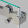 Luna 56'' - 58'' W x 74'' H Bypass Frameless Shower Door with Clear Glass