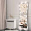 Hollywood Full Length Mirror With Lights Full Body Vanity Mirror With 3 Colour Modes Lighted Standing Floor Mirror For Dressing Room Bedroom Wall Mounted Touch Control Silver 63"X24"