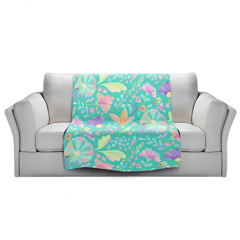 Couverture , 51 po x 60 po, Turquoise