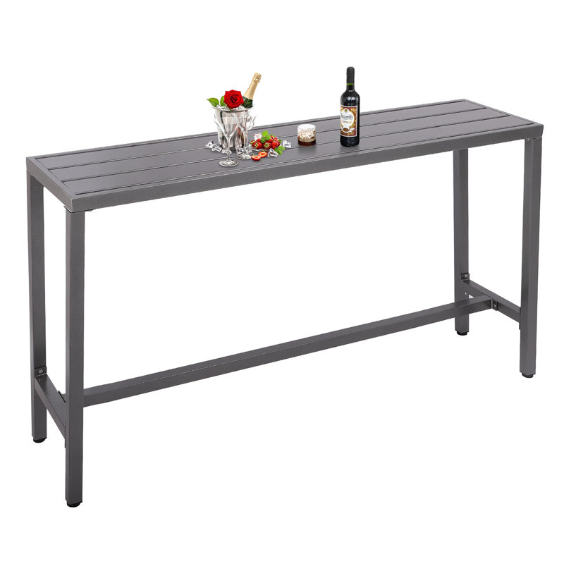 Table de bar d'extérieur, Gris
