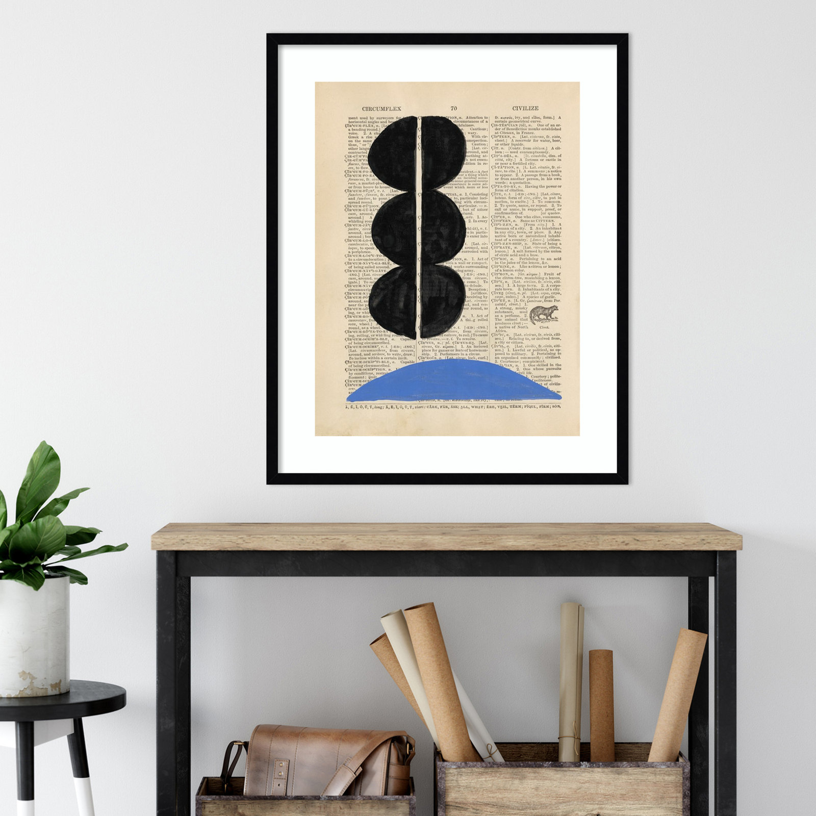 Adreille "Modern Definition II" Print, Black Framed Paper, 35.38" H x 28.38" W x 0.88" D
