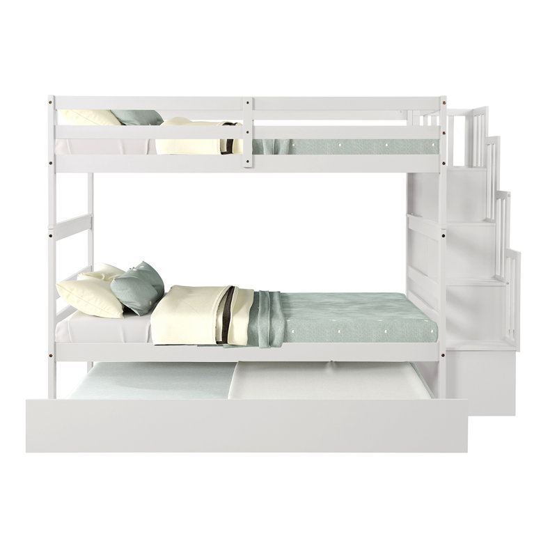 Lits superposés avec fonction de rangement pour lit gigogne et escalier