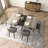 55.11" -70.86" Rectangular Stretch Table Dining Table