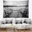 Banc en polyester sur pont par tapisserie d’eau avec accessoires suspendus inclus-28489740