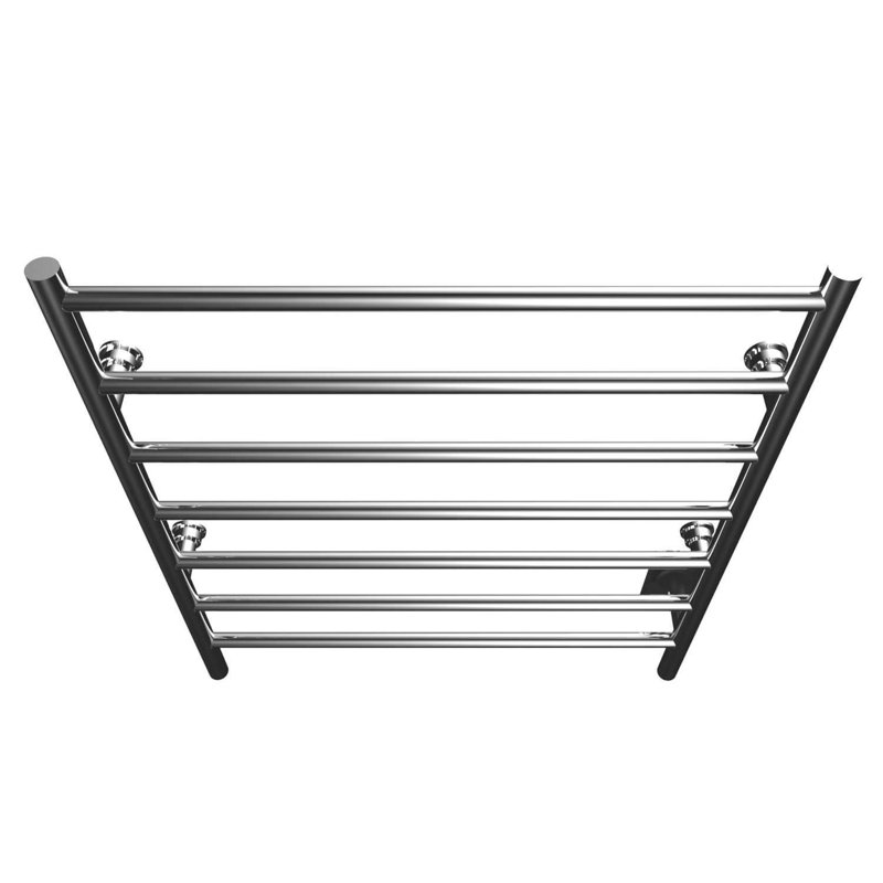 Chauffe-serviettes électrique mural 24 po x 27 po Kontour Linear , Chrome, Câblé, H 27 po x l 24 po x P 4 po