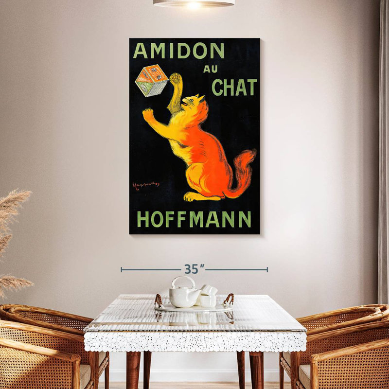 Brampt Amidon Au Chat, H 48 po x l 32 po