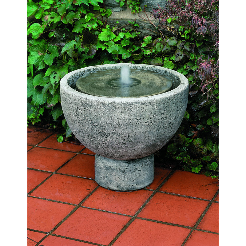 Rustica Birdbath Fountain, Alpine Stone