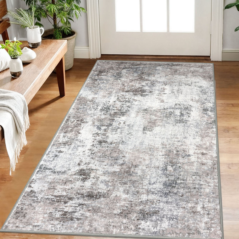 Tapis abstraits lavables à la machine avec envers antidérapant pour le salon de la chambre à coucher