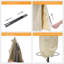 Housse de parasol de patio résistante à l'eau, housse de parasol extérieure résistante aux intempéries pour parasols en porte-à-faux décalés, protecteur de parasol de terrasse imperméable pour porche de jardin-237401352