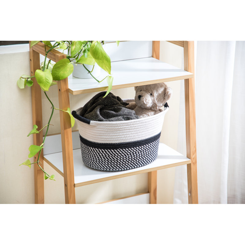 Longshore Tides Fabric Box, Black