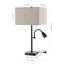 Ensemble de lampes de table en bronze 25,5 "avec USB Zenah
