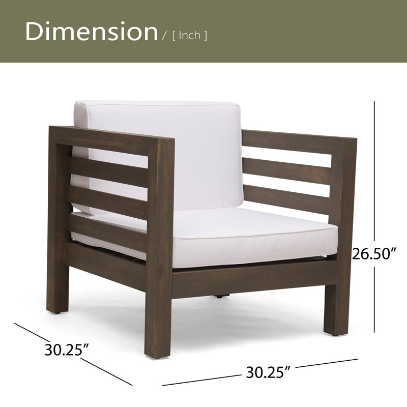 CLUB CHAIR, Gray, White