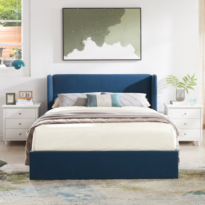 Gaillarde Hydraulic Lift Up Storage Upholstered Platform Bed