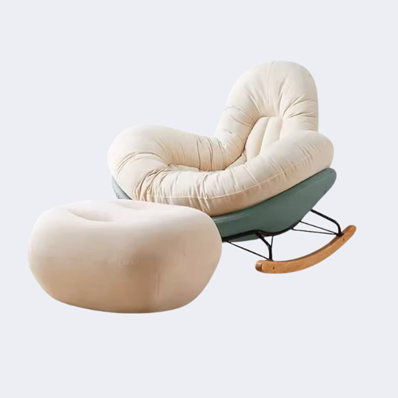 Chaise berçante simple à bascule, Vert