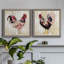 Pecking l'ordre I - ensemble de 2 peintures sur toile encadrées-1715453258-1715453261