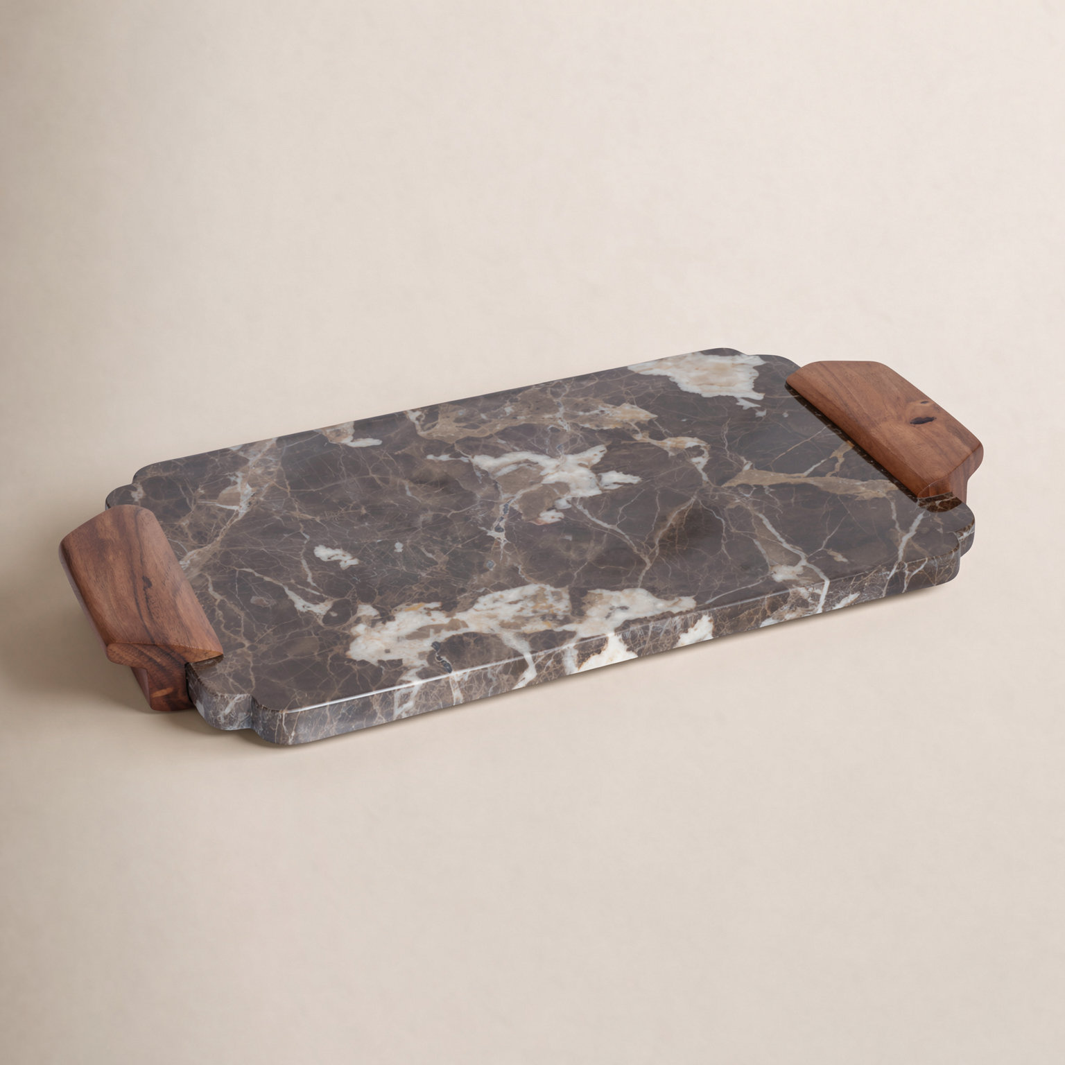 Genuine Marble Charcuterie Board, 1.25"H x 17"W x 10"D