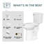 21＂extra Tall Toilet With Elongated Seat, Two-piece Toilet With Powerful Flush, Map1000g