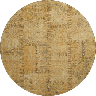 Premium Machine Washable Prisco Copper Rug
