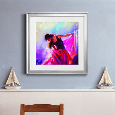 Magenta - peinture encadrée