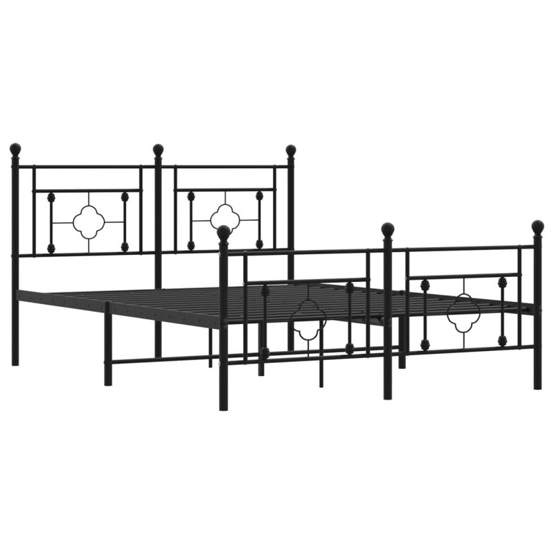 Aceion Metal Bed, Double (4'6), White