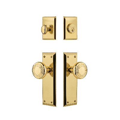 Nostalgic Warehouse New York Entry Set with Deco Knob