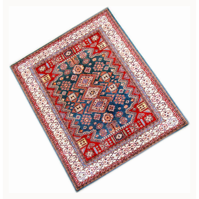 Kazak Hand Woven Wool Area Rug