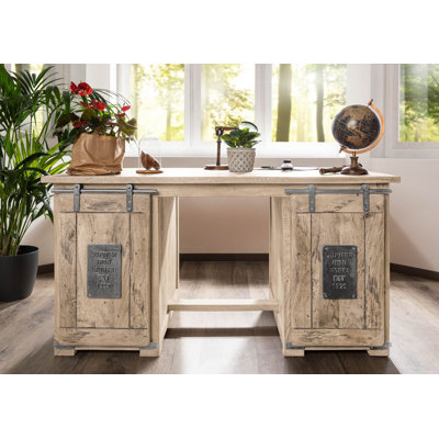 Railway Solid Wood Writing Desk