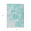 Tapis bleu sarcelle et ivoire nautique 10 pi x 14 pi turquoise et ivoire