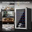 Kalamera Single Zone 17.3'' Freestanding 24 Bottle Wine Refrigerator